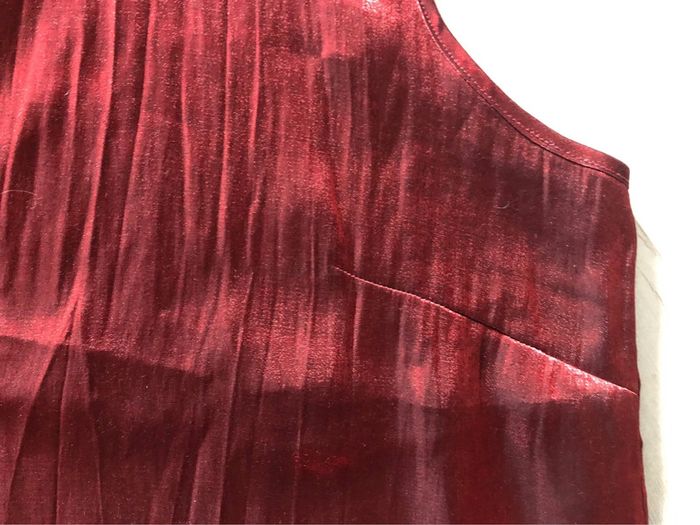 AN84- Débardeur « uban touch » bordeaux effet métallisé T 44-46 porté 1 fois - photo numéro 7