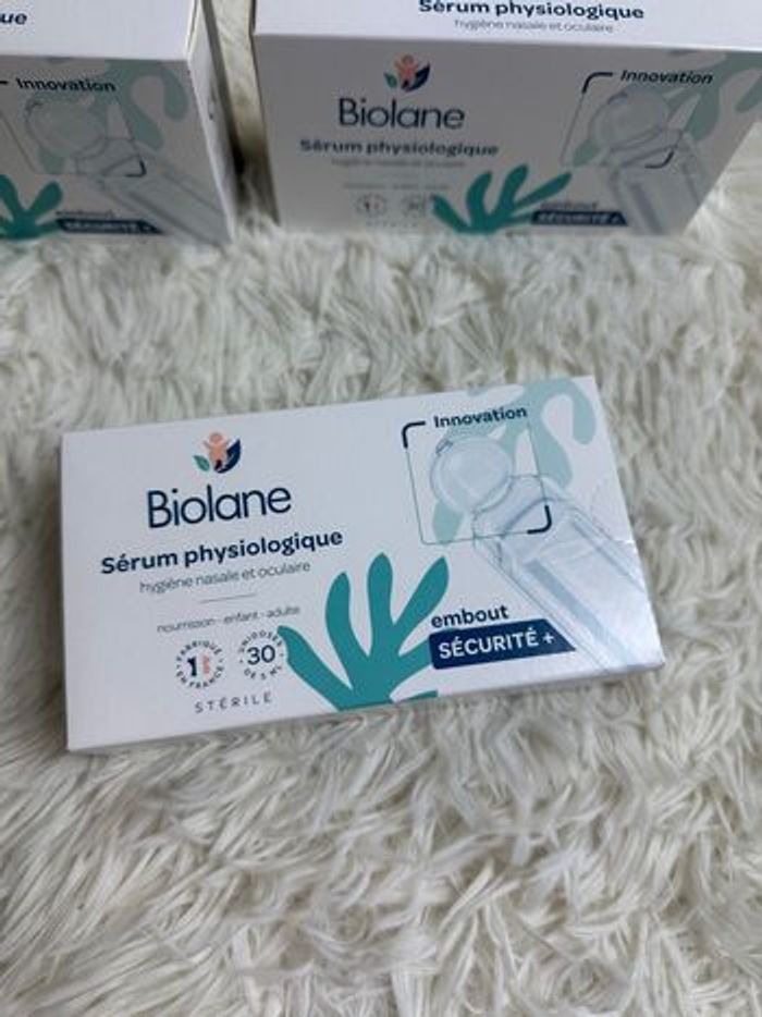 Lot de 3 boîtes de sérum physiologique Biolane - photo numéro 3