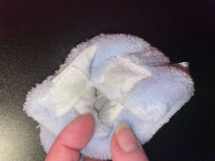 Chaussons bébé à message bleu ciel taille 0-6 mois - photo numéro 4