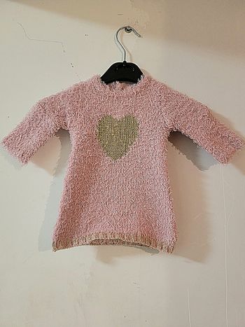 Robe chaude rose et doré