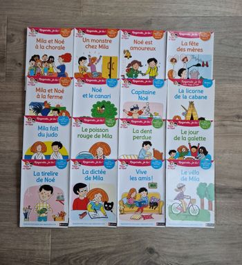Lot de 16 livres cp mila et noé