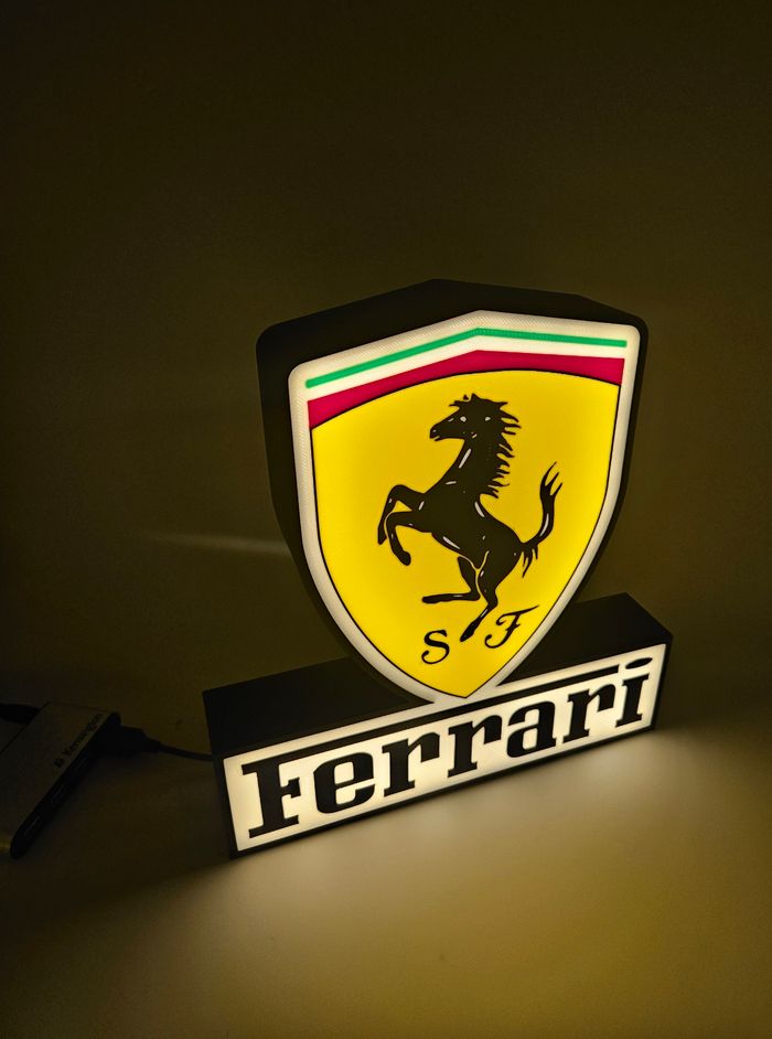 Lampe lumineuse à led Ferrari - photo numéro 2
