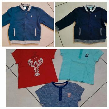 Lot Tee-shirt gilet 23 mois obaibi