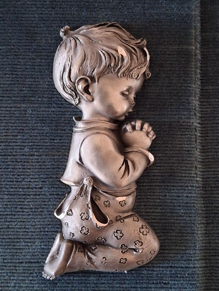 Cadre avec sujet garçon en étain - photo numéro 6