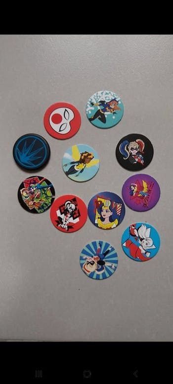Pogs et jeton DC SuperHero Girl