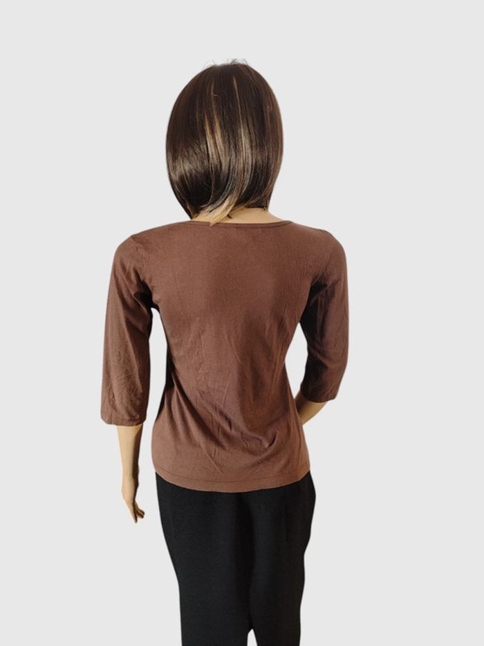 Blouse "Machin Chose" marron T.42 - photo numéro 2
