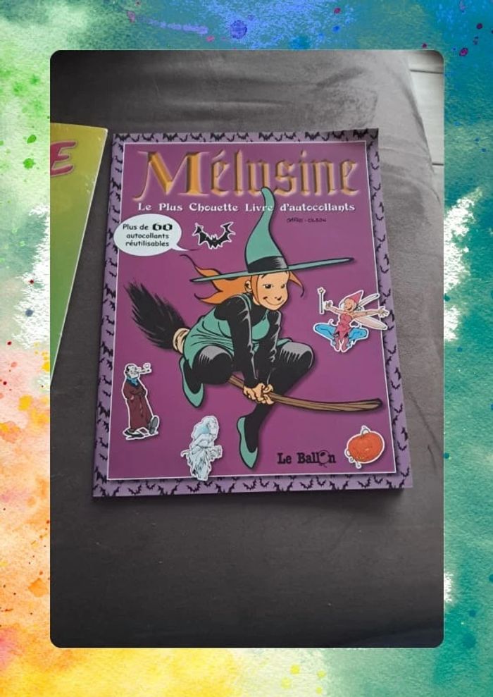Livres autocollants Mélusine et cédric
