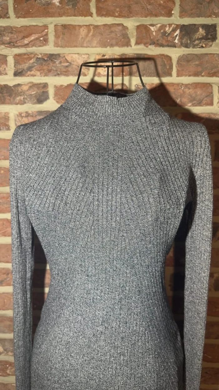 Haut a longues manches gris ligné H&M Taille S / 36 - photo numéro 2