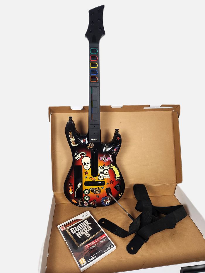 Guitar Hero 5 Nintendo Wii - Jeu + Guitare - photo numéro 6