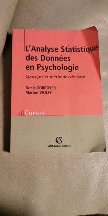 L'analyse statistique des données en psychologie