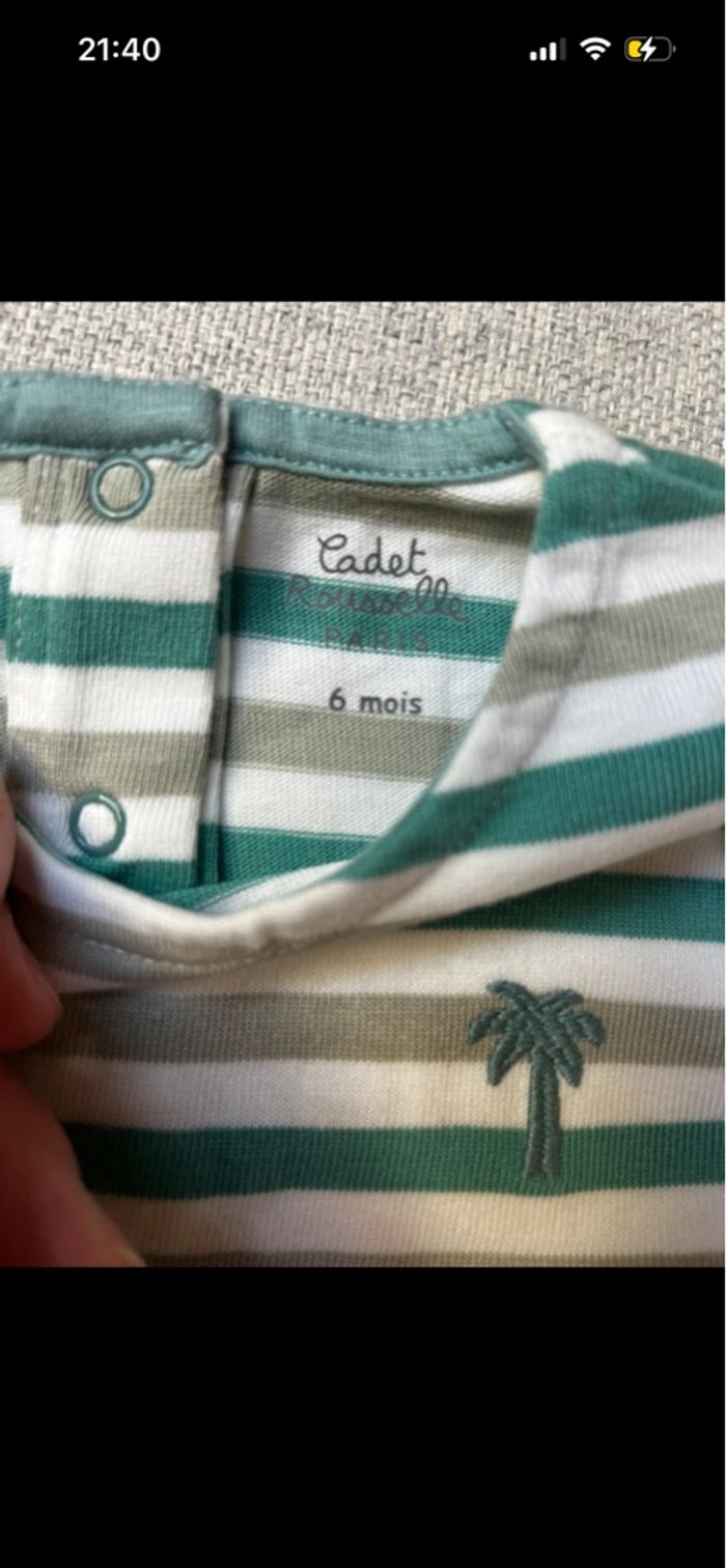 Ensemble bébé garçon cadet Rousselle taille 6 mois