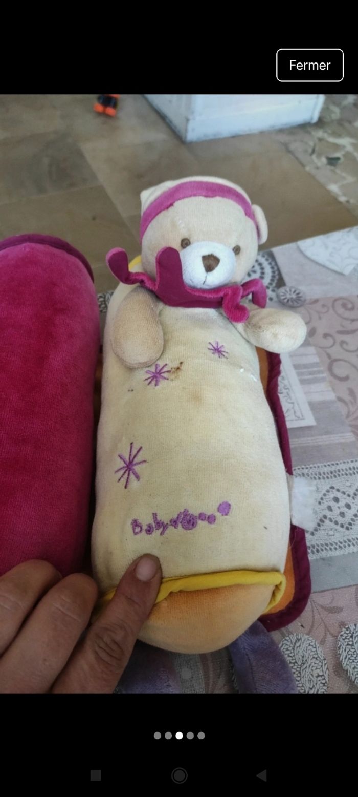 Peluche cale bébé j40 - photo numéro 2