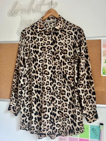 Chemise Leopard Manches Longues Zara taille S