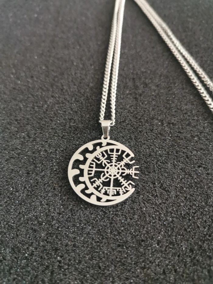 Collier et pendentif spirituel boussole celtique - photo numéro 2