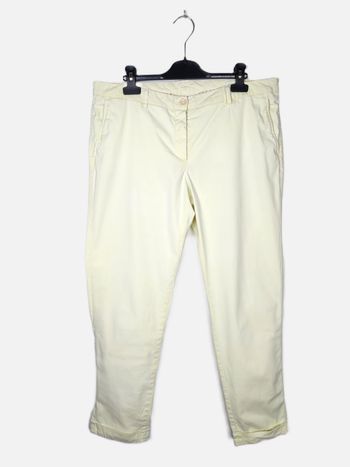 Pantalon chino Raffaello Rossi, couleur jaune crème, taille 44