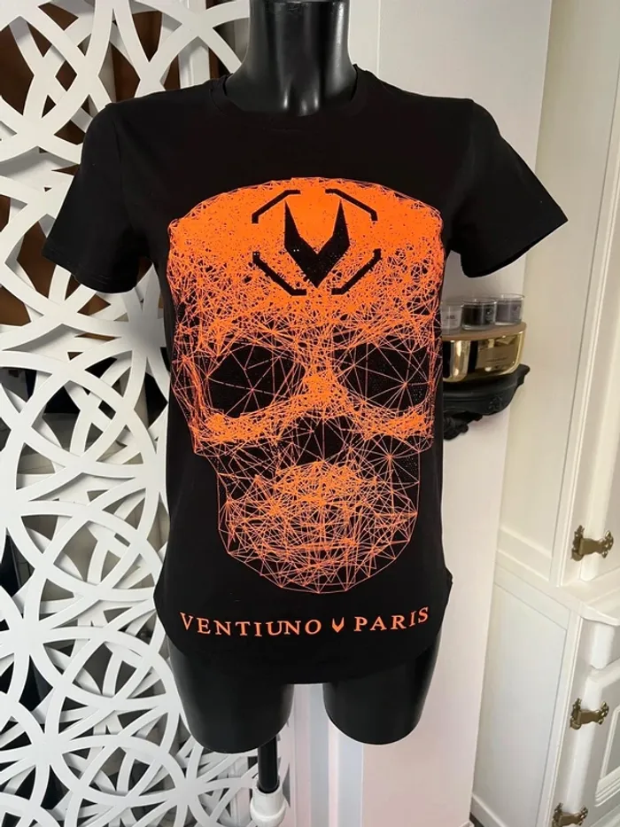 Ventiuno paris t-shirt tête de mort XS