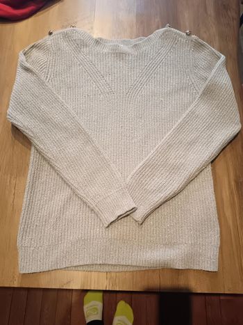 Pull gris taille 2 (36/38)