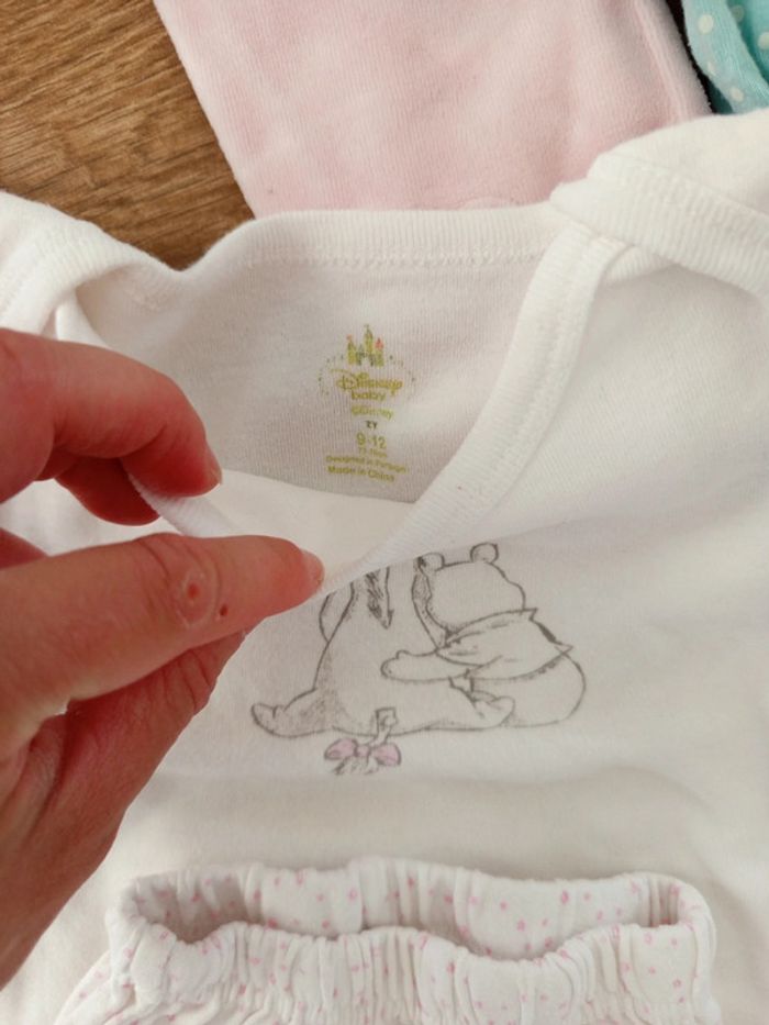 Lot 6 pyjamas fille 9/12 mois. - photo numéro 5