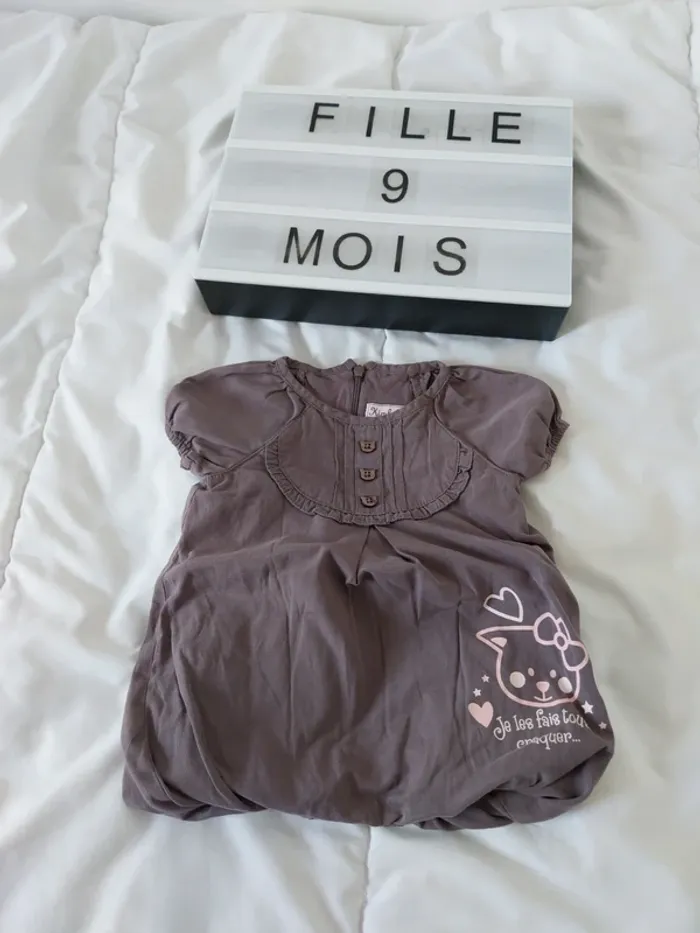 Robe fille 9 mois