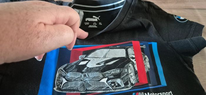 Tee-shirt puma bmw motorsport 5-6 ans - photo numéro 2