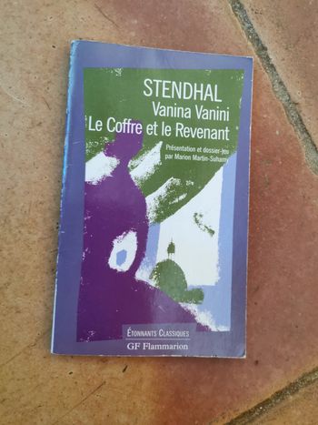 Stendhal, Vanina Vanini. Le Coffre et le Revenant