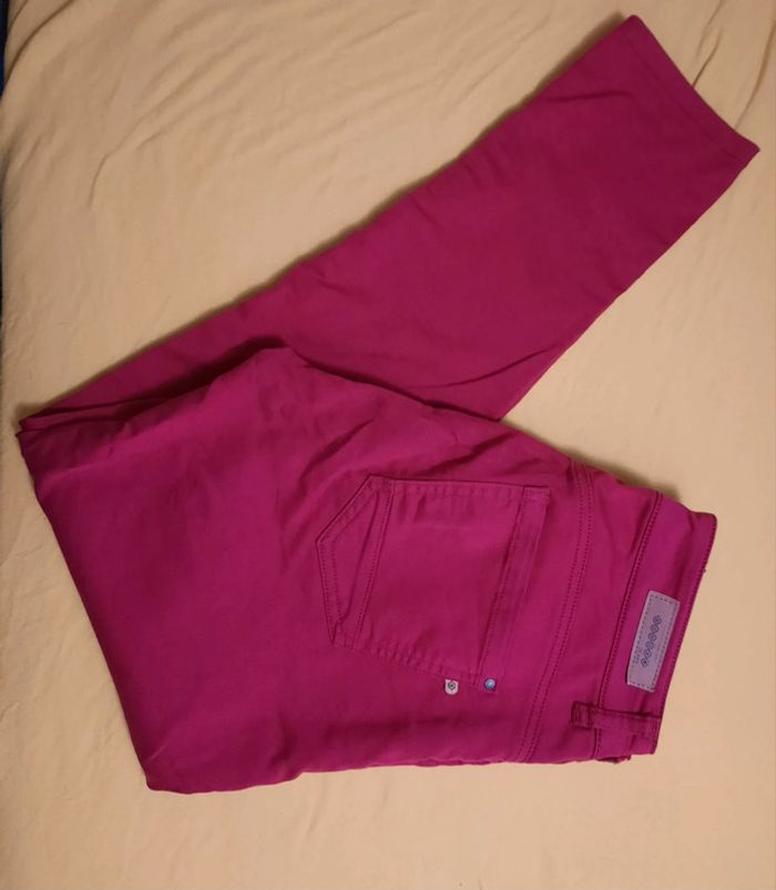 Pantalon fuschia skinny fit