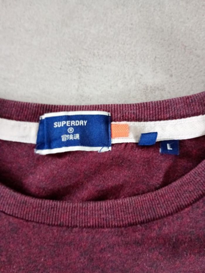 Teeshirt homme prune Superdry L - photo numéro 3