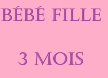 Bébé fille 3 mois