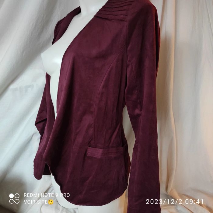 Veste femme bordeaux - photo numéro 4