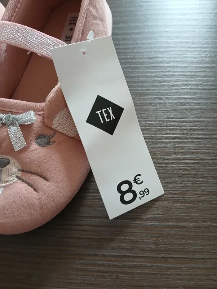 Chaussons fille rose souris 31 - photo numéro 3