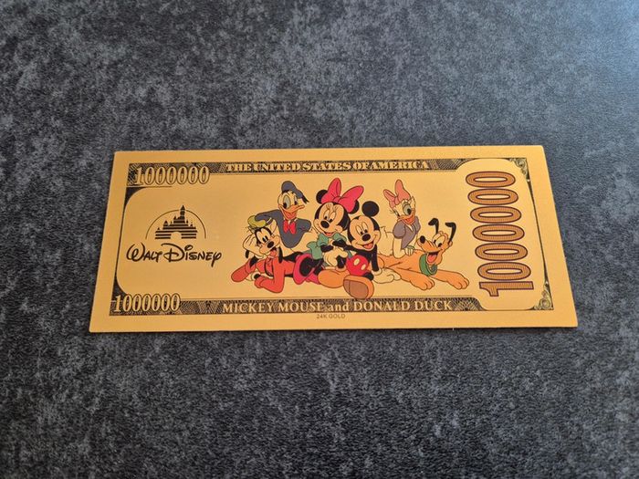 Billet OR à collectionner Mickey Disney - photo numéro 2