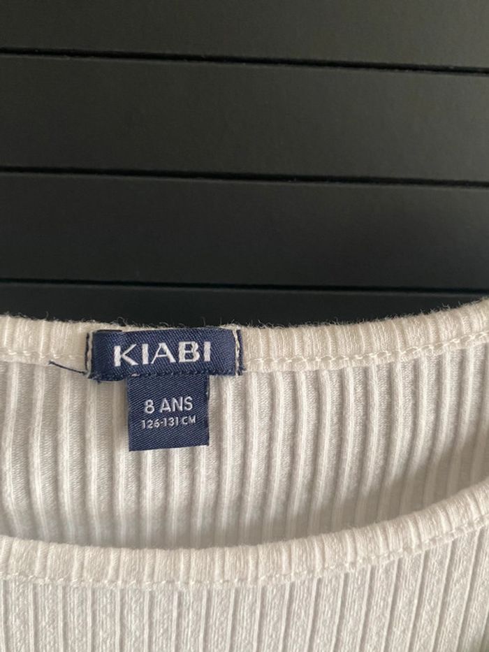 robe verte à fleurs avec ensemble T-shirt blanc - photo numéro 5