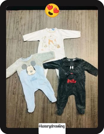 Lot 3 pyjamas épais taille 6mois neuf Disney 🧸