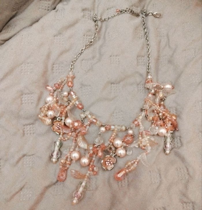 Collier fantaisie rose - photo numéro 2