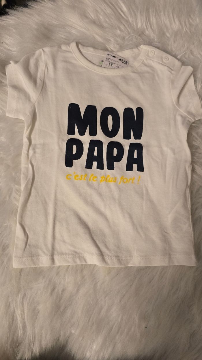 Neuf (non porté) 🏷💙😍🥰 teeshirt mc 18mois Garçon