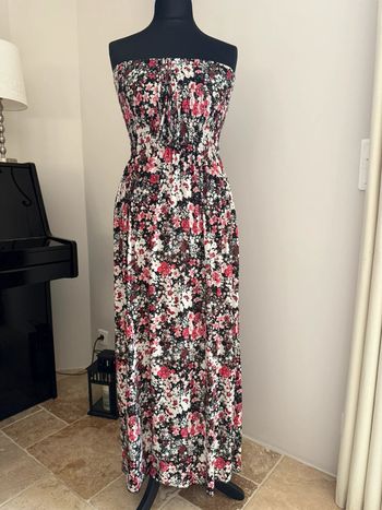Robe longue fleurie