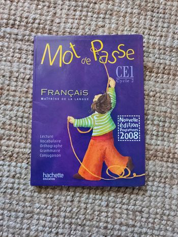 Manuel de français Mot de passe