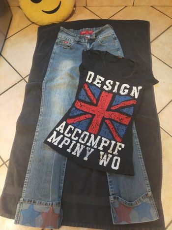 Ensemble jean tee shirt original