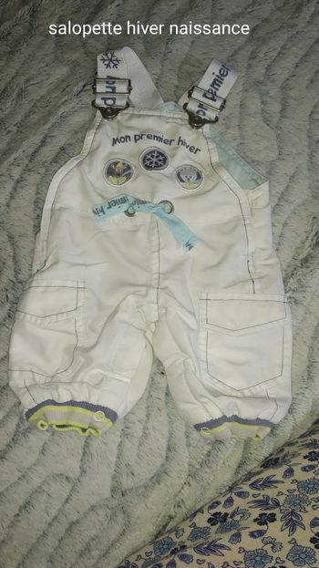 Salopette+2 pantalon hiver naissance