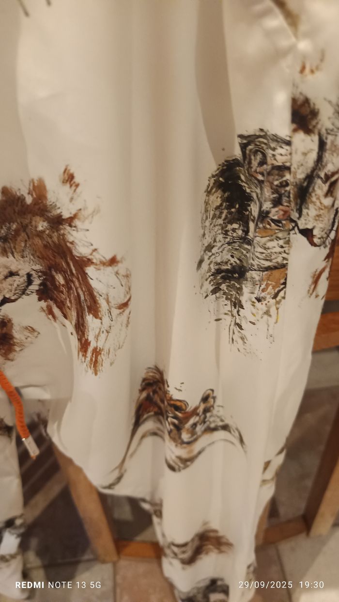 Pantalon en soie Pinko motifs  animaliers - photo numéro 3