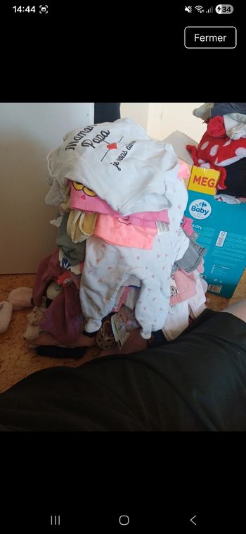 Lots de vêtements bebe fille 
