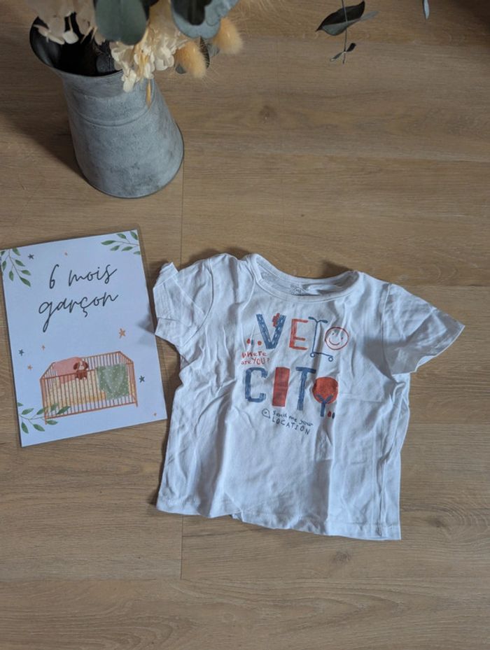 T-shirt manches courtes 6 mois Tex