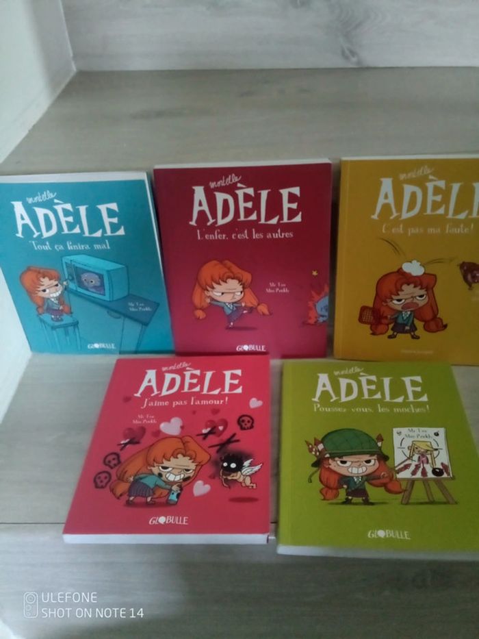 Lot de 5 bd mortelle Adèle de 1 à 5