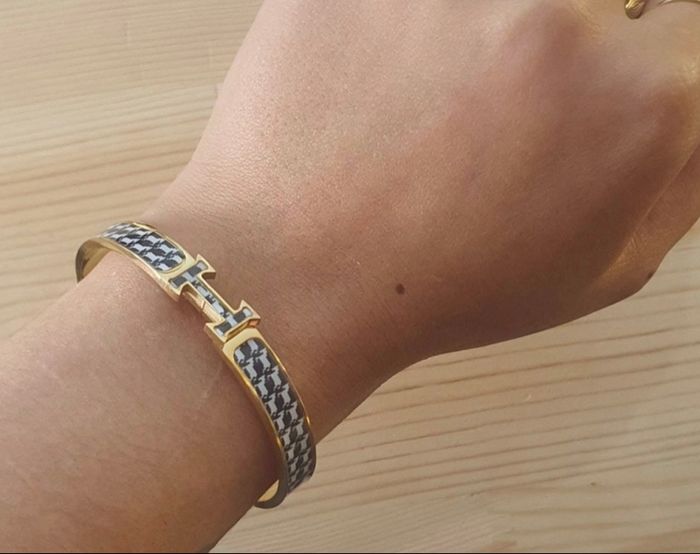 Bracelet hermes noir et blanc