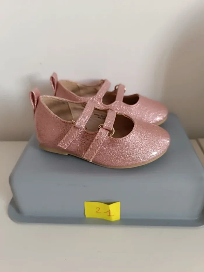 Chaussures ballerines neuves bébé fille - photo numéro 2