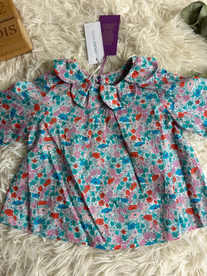Blouse liberty Jacadi taille 12 mois - photo numéro 3