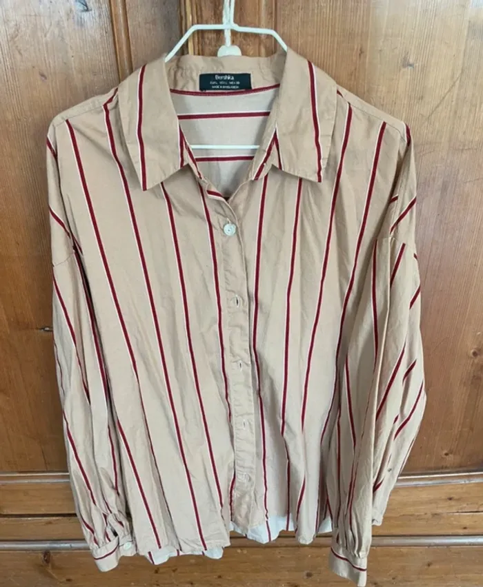 Chemise rayée bershka L