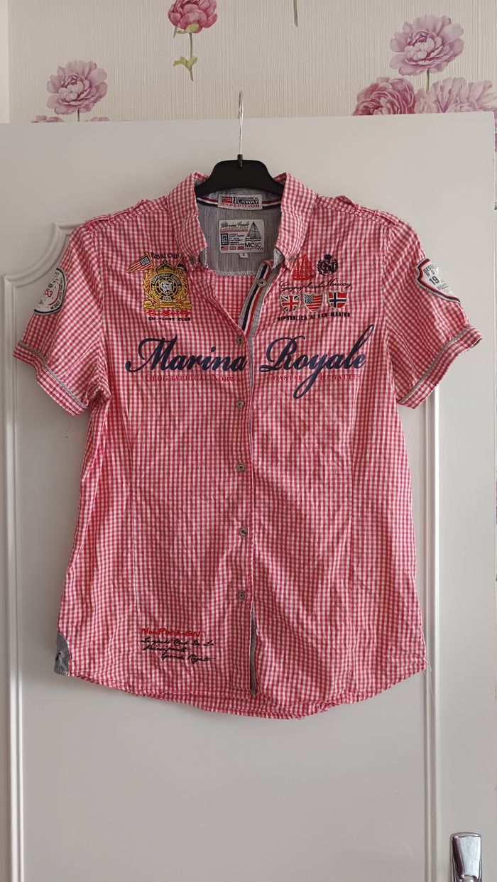 Chemise à carreaux taille 38