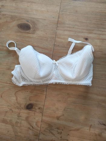 Soutien-gorge d'allaitement blanc dentelle avec armature 95C