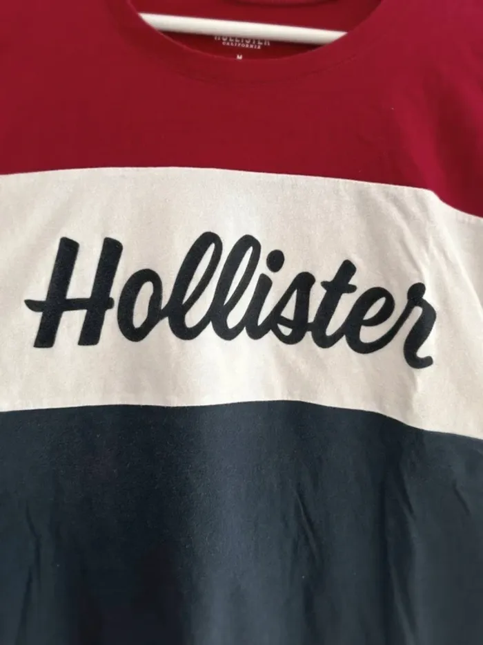 T-shirt Hollister manches longues pour homme taille M - photo numéro 2